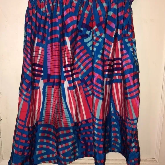 Amazing summer flowy multi color dress sz M - Picture 8 of 8
